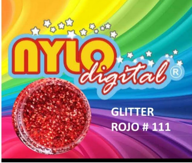 Glitter partícula  10 ml Rojo . $45.00