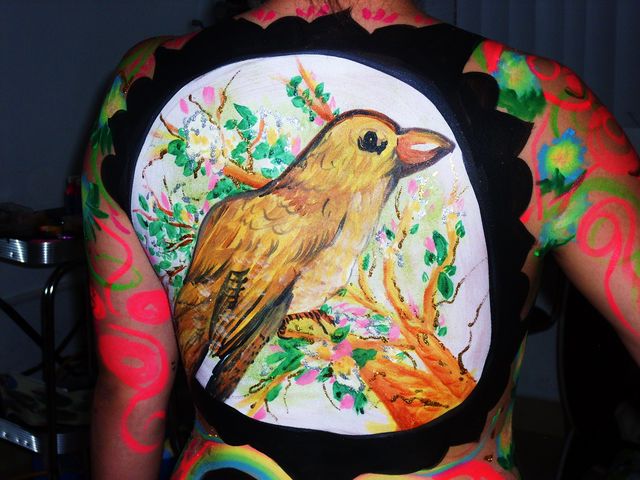 Maquillaje body paint base agua

