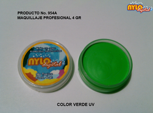 Maquillaje De Fantasia Nylo Digital 4 Gr. Verde UV