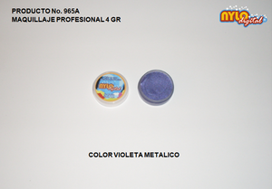 Maquillaje De Fantasia Nylo Digital 4 Gr. Violeta Metalico
