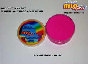 Maquillaje De Fantasia Nylo Digital 60 Gr. Magenta UV.