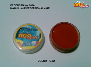 Maquillaje De Fantasia Nylo Digital 4 Gr. Rojo