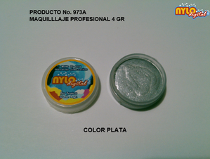 Maquillaje De Fantasia Nylo Digital 4 Gr. Color Plata