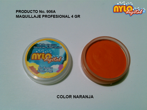 Maquillaje De Fantasia Nylo Digital 4 Gr. Naranja