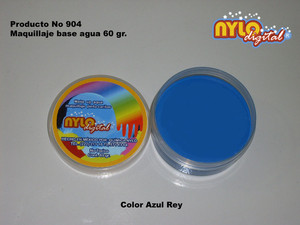 Maquillaje De Fantasia Nylo Digital 60 Gr. Azul rey