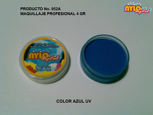 Maquillaje De Fantasia Nylo Digital 4 Gr. Azul UV