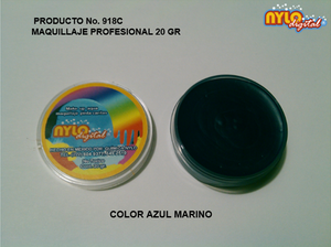 Maquillaje De Fantasia Nylo Digital 20 Gr.  Azul Marino