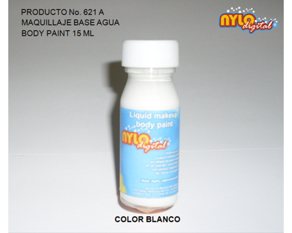  Body paint base agua   ml. Blanco MAQUILLAJE PROFESIONAL, NYLO DIGITAL