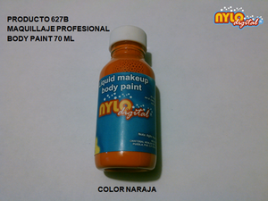 Body paint base agua 70 ml. Naranja