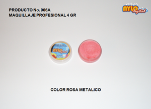 Maquillaje De Fantasia Nylo Digital 4 Gr. Color Rosa Metalico