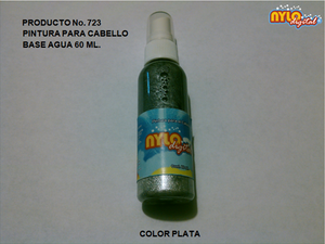 PINTURA PARA CABELLO COLOR PLATA 60 ML.