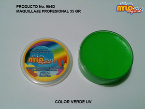Maquillaje De Fantasia Nylo Digital 35 Gr. Verde UV