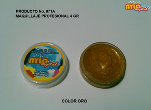 Maquillaje De Fantasia Nylo Digital 4 Gr. Color Oro