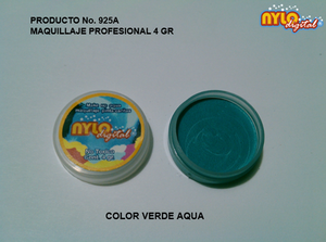 Maquillaje De Fantasia Nylo Digital 4 Gr. Verde Aqua