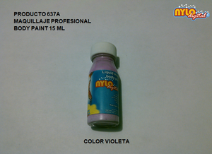 Body paint base agua 15 ml. Violeta