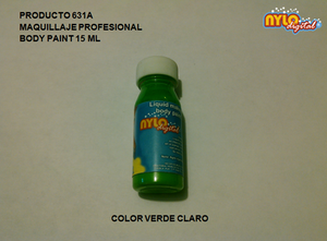 Body paint base agua 15 ml. Verde Claro