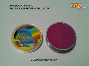 Maquillaje De Fantasia Nylo Digital 20 Gr.  Magenta UV