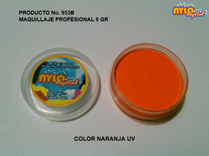 Maquillaje De Fantasia Nylo Digital 8 Gr. Naranja UV
