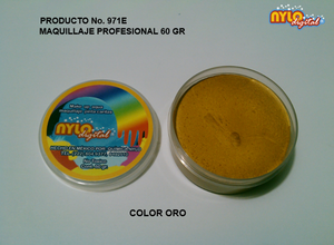 Maquillaje De Fantasia Nylo Digital 60 Gr. Color Oro