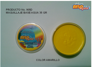 Maquillaje De Fantasia Nylo Digital 35 Gr. Amarillo Claro