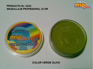 Maquillaje De Fantasía Nylo Digital 20 Gr. Verde Olivo