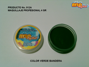 Maquillaje De Fantasia Nylo Digital 4 Gr. Verde Bandera