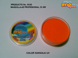 Maquillaje De Fantasia Nylo Digital 35 Gr. Naranja UV