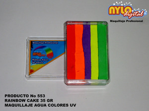 Arcoiris (Rainbow Cake) 35 Gr. Colores UV