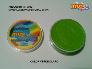 Maquillaje De Fantasia Nylo Digital 20 Gr. Verde Claro