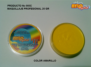Maquillaje De Fantasia Nylo Digital 20 Gr. Amarillo Claro