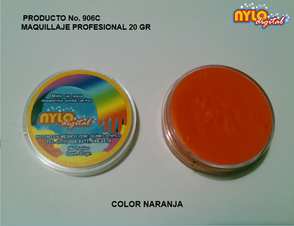 Maquillaje De Fantasia Nylo Digital 20 Gr. Naranja