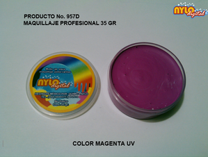 Maquillaje De Fantasia Nylo Digital 35 Gr. Magenta UV
