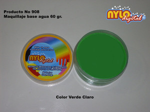 Maquillaje De Fantasia Nylo Digital 60 Gr. Verde claro