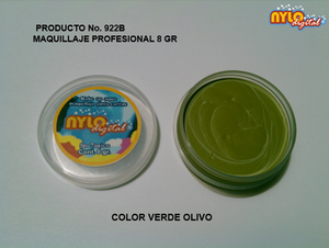 Maquillaje De Fantasia Nylo Digital 8 Gr. Verde Olivo