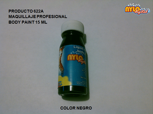 Body paint base agua 15 ml. Negro