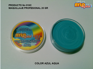 Maquillaje De Fantasia Nylo Digital 20 Gr.  Azul Aqua