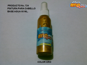 PINTURA PARA CABELLO COLOR ORO 60 ML.