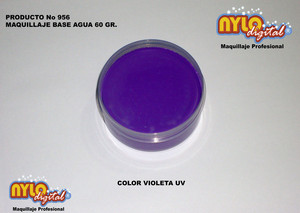 Maquillaje De Fantasia Nylo Digital 60 Gr. Morado UV.