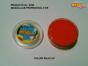 Maquillaje De Fantasia Nylo Digital 8 Gr. Rojo UV