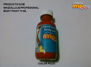 Body paint base agua 70 ml. Rojo