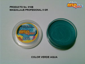 Maquillaje De Fantasia Nylo Digital 8 Gr.Verde Aqua