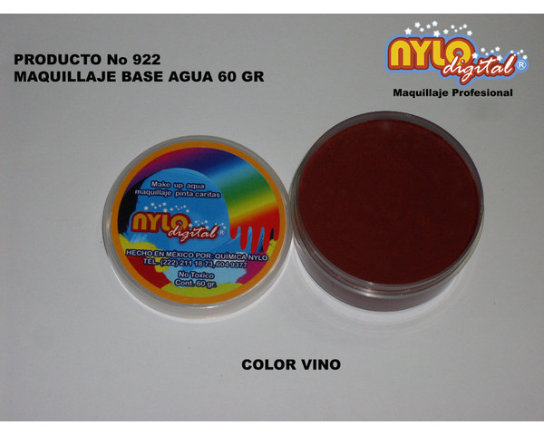  Maquillaje De Fantasia Nylo Digital   Gr. Color Vino MAQUILLAJE PROFESIONAL, NYLO DIGITAL