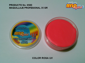 Maquillaje De Fantasia Nylo Digital 35 Gr. Rosa UV