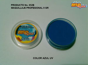 Maquillaje De Fantasia Nylo Digital 8 Gr. Azul UV