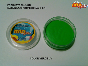 Maquillaje De Fantasia Nylo Digital 8 Gr. Verde UV