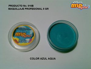 Maquillaje De Fantasia Nylo Digital 8 Gr. Azul Aqua