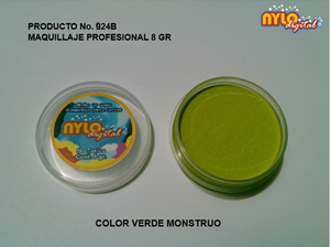 Maquillaje De Fantasia Nylo Digital 8 Gr. Verde Monstruo