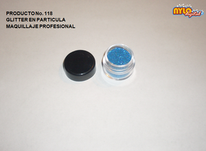 GLITTER EN PARTICULA 8 ML. COLOR AZUL