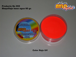 Maquillaje De Fantasia Nylo Digital 60 Gr. Rojo UV.