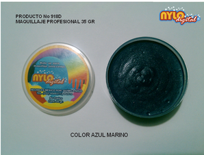 Maquillaje De Fantasia Nylo Digital 35 Gr.  Azul Marino